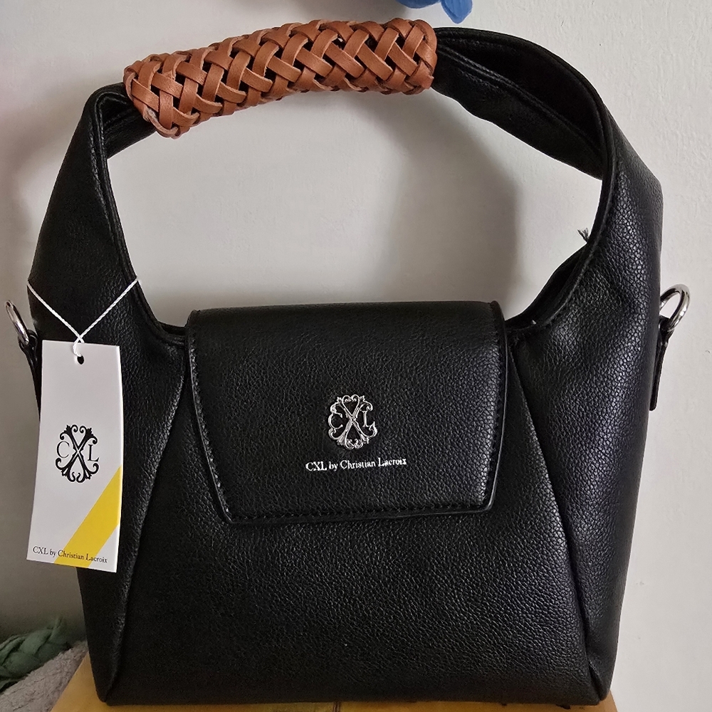 NO CALL OUTS! Christian Lacroix Black Hobo Crossbody